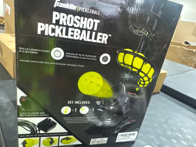 Photo 1 of Franklin Sports Automatic Pickleball Launcher Machine - ProShot Pickleball Tosser for Practice + Training - Portable Thrower + Ball Server - Training Equipment + Aid