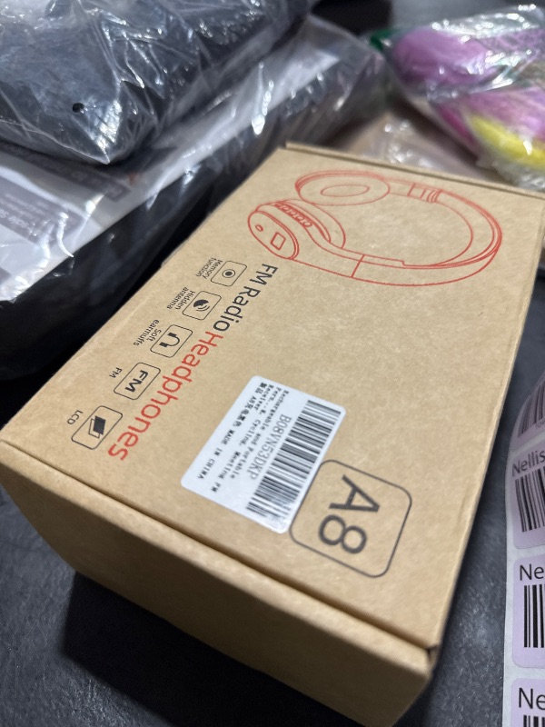 Photo 1 of Rechargeable and Portable Personal FM Radio Headphones with Best Reception, Wireless Headset Radio Ear Muffs for Jogging, Mowing, Cycling, Meeting FM Receiver