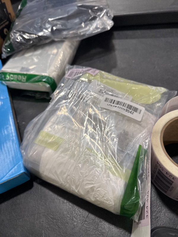 Photo 1 of 100 Counts 4 Gallon Trash Bag Drawstring Small Trash Bags, Thick Pre-separated Garbage Bags, Trash Bin Liners, Suitable for bathroom, kitchen, bedroom, office (White)