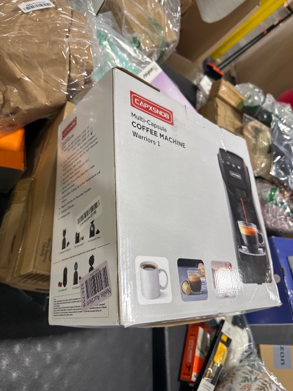 Photo 1 of Warriors1 Single Serve Coffee Maker for Keurig K Cup, Espresso Machine for Nespresso Original, Dolce Gusto Pods, Ground Coffee, Cappuccino & Latte Coffee Machine, 20 Bar Espresso Maker, 3 Brew Sizes