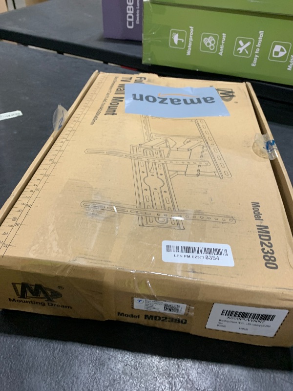 Photo 1 of Mounting Dream TV Wall Mount for 32-65 Inch Television,Mount with Swivel and Tilt, Full Motion Bracket with Articulating Dual Arms, Fits 16inch Studs, Max VESA 400X400 mm, 99lbs, MD2380