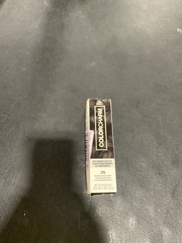 Photo 1 of COLORCHARM Demi Permanent Hair Color 3N Medium Neutral Brown Gloss, Refresh and Tone 2 Fl Oz