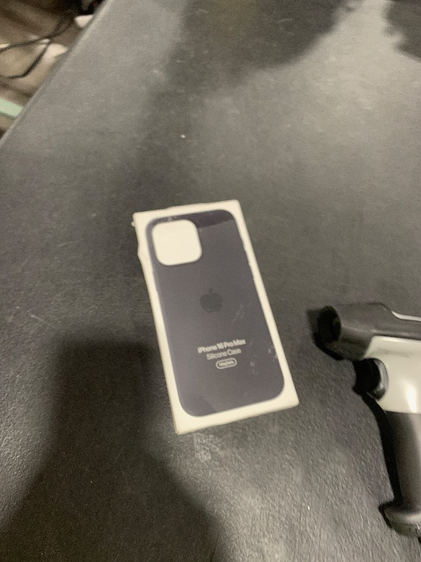 Photo 1 of Apple iPhone 16 Pro Max Silicone Case with MagSafe and Camera Control: Lightweight Phone Case, Wireless Charging Compatible, Smooth Matte Finish; Black