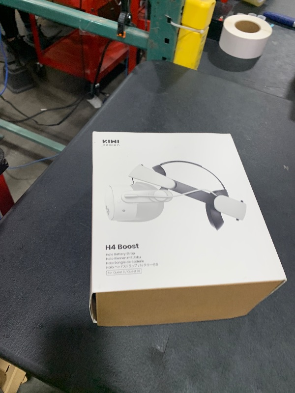Photo 1 of KIWI design H4 Boost Comfort Battery Head Strap Accessories for Meta/Oculus Quest 3/3S, Dual Fast Charge The VR Headset and Battery Strap in 2.5h, Halo Strap Reduce Facial Pressure, Not for Quest 2