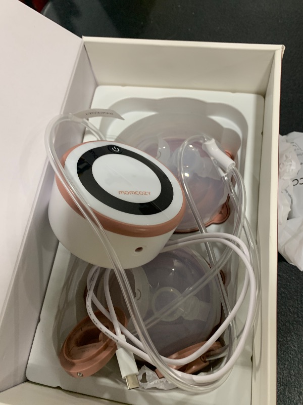 Photo 1 of Momcozy Breast Pump V1 Pro Hospital-Grade, Hands-Free & Portable Wearable Pump, Upgraded Electric Pump with 3 Fine-Tuned Rhythms|15 Levels, Come with Leak-Proof DoubleFit Flange, Cozy Red.