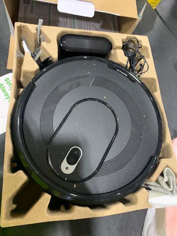 Photo 1 of PSUK W7 Robot Vacuum and Mop Combo, 2 in 1 Mopping Robotic Vacuum Cleaner with Watertank and Dustbin, Self-Charging, Slim, Max 120mins Runtime for Hard Floor, Carpet Cleaning