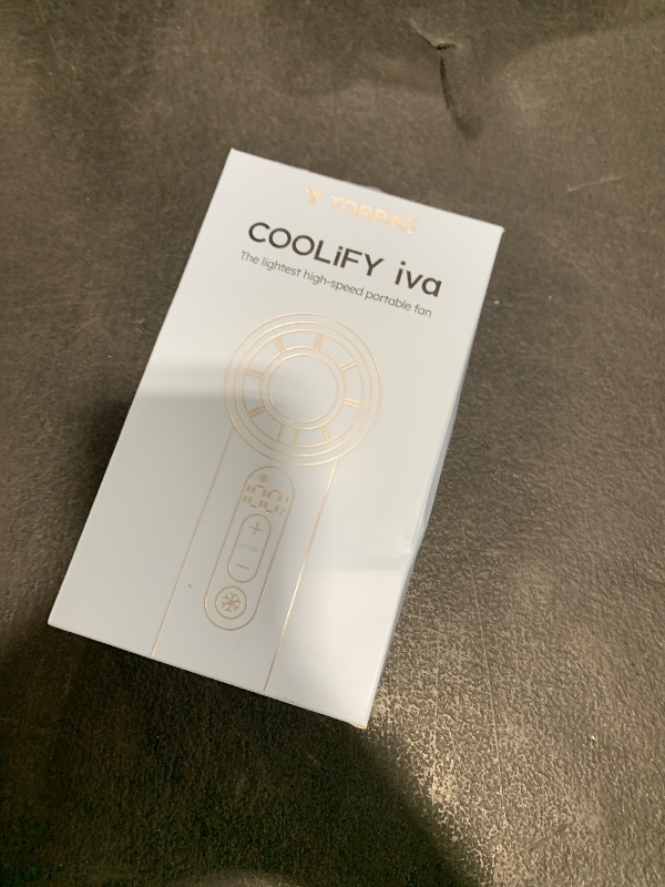 Photo 1 of TORRAS COOLiFY iva Handheld Fan with Ice Cooler, [Chill by 50F] 0-100 Speed, Super Mini Powerful Portable Fan, 5000mAh Rechargeable Hand Held, Travel Essentials, Gifts for Dad Husband, Pink