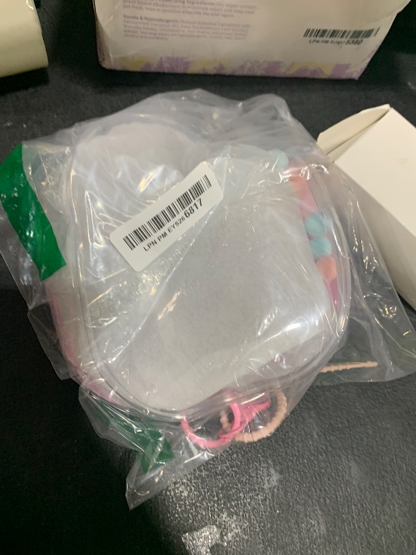 Photo 1 of CALEMBOU BJD Doll Clear Display Bag, Portable Figures Storage Bag with Keychain, Mini Doll Hanging Box, Double Zipper Closure Dustproof Case for Plushies (Elliptic Box-Pink 19cm)