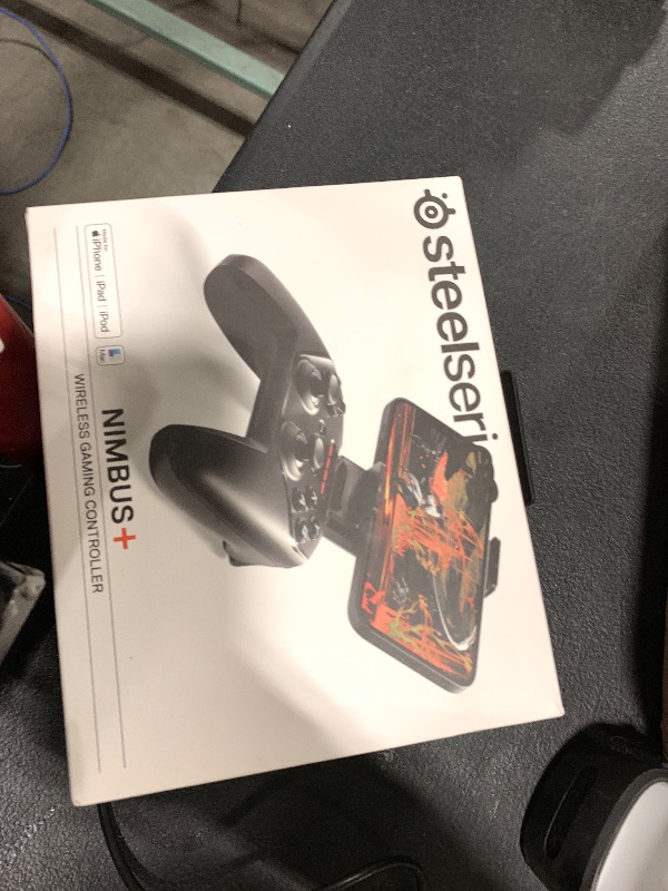 Photo 1 of SteelSeries Nimbus+ Bluetooth Mobile Gaming Controller with iPhone Mount, 50+ Hour Battery Life, Apple Licensed, Made for iOS, iPadOS, tvOS