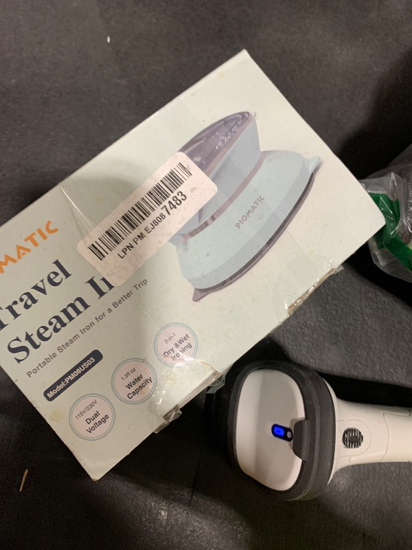 Photo 1 of PIOMATIC Travel Iron Mini with Steam for Clothes with Dual Voltage, Portable Mini Ironing Machine with Non-Stick Soleplate, Small Iron for Sewing, Quilting and Handcraft