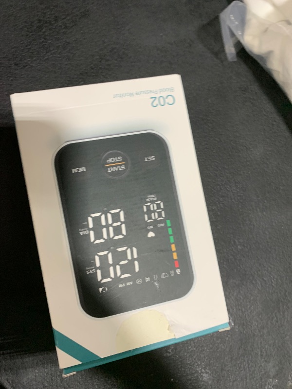 Photo 1 of Oklar Blood Pressure Monitor Upper Arm Monitors for Home Use BP Machine Sphygmomanometer with 2x120 Reading Memory Adjustable Arm Cuff 8.7"-15.7" Large Display with LED Background Light Storage Bag