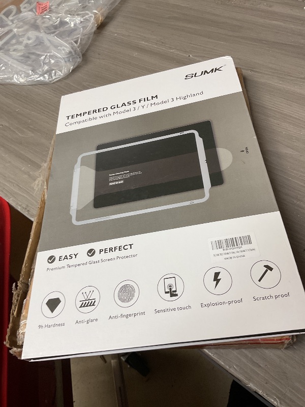 Photo 1 of TPARTS Tempered Glass Screen Protector for Model 3 & Y