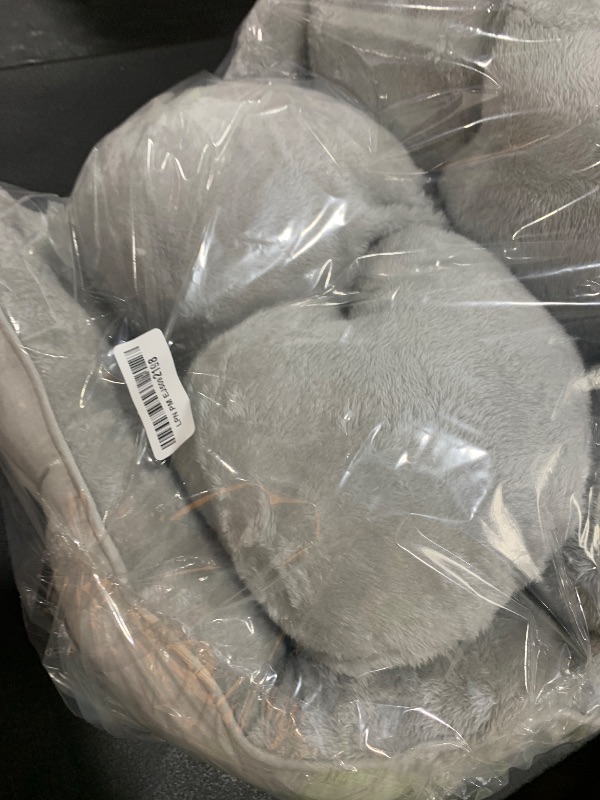 Photo 1 of Bedsure Dog Beds for Small Dogs - Round Cat Beds for Indoor Cats, Washable Pet Bed for Puppy and Kitten with Slip-Resistant Bottom, 20 Inches, Pale Grey