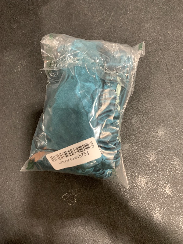Photo 1 of Satin Bonnet Silk Bonnet Hair Bonnet for Sleeping-Slouchy Beanie Hat Satin Sleep Cap for Women's Natural & Curly Hair(Blue Zircon)
