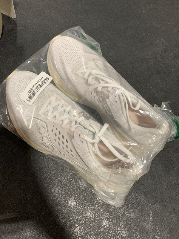 Photo 1 of Saucony Women's Ride 17 Sneaker, White/Pearl, 10