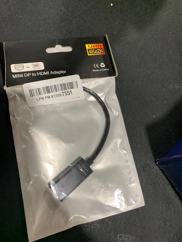 Photo 1 of AISKUY Mini Displayport to HDMI Adapter, 4k Mini DP(Thunderbolt 2) Male to HDMI Female Converter for MacBook Air/Pro, Surface, ThinkPad, Monitor, Projector.