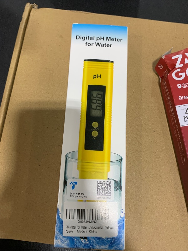 Photo 1 of PH Meter for Water Hydroponics Digital PH Tester Pen 0.01 High Accuracy Pocket Size with 0-14 PH Measurement Range for Household Drinking, Pool and Aquarium