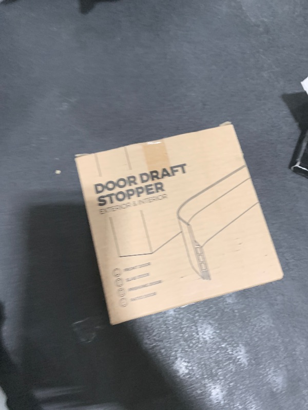 Photo 1 of Holikme Door Draft Stopper Under Door Draft Blocker Insulator Doors Sweep Weather Stripping Noise Stopper Strong Adhesive, White