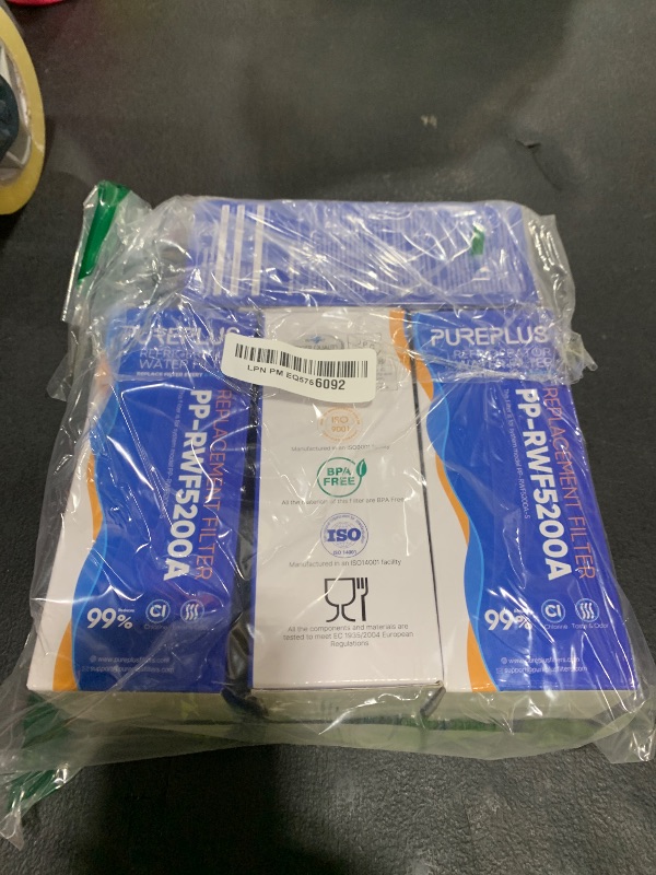 Photo 1 of PUREPLUS XWF(NOT XWFE) Replacement for GE WR17X30702, GBE21, GDE21, GDE25, GFE24, GFE26, GNE21, GNE25, GNE27, GWE19, GYE18, CFE26,GWE19JSLSS French Door & Side by Side Refrigerator Water Filter, 4Pack