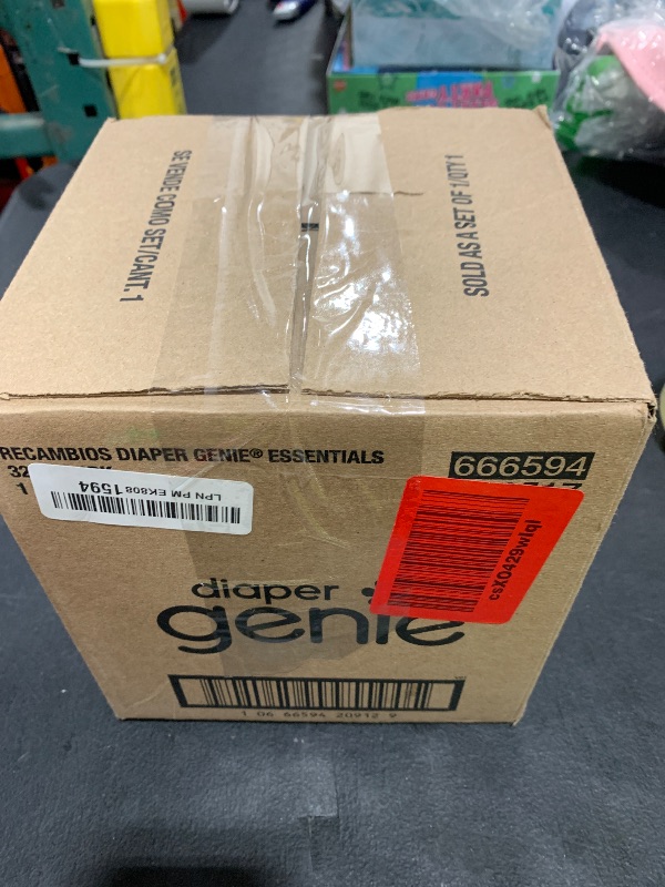 Photo 1 of Diaper Genie Essentials Round Refill Pack of 4 | Holds Up to 1280 Newborn Diapers | Features Unscented Continuous Film | Compatible with Diaper Genie Complete and Expressions Pails