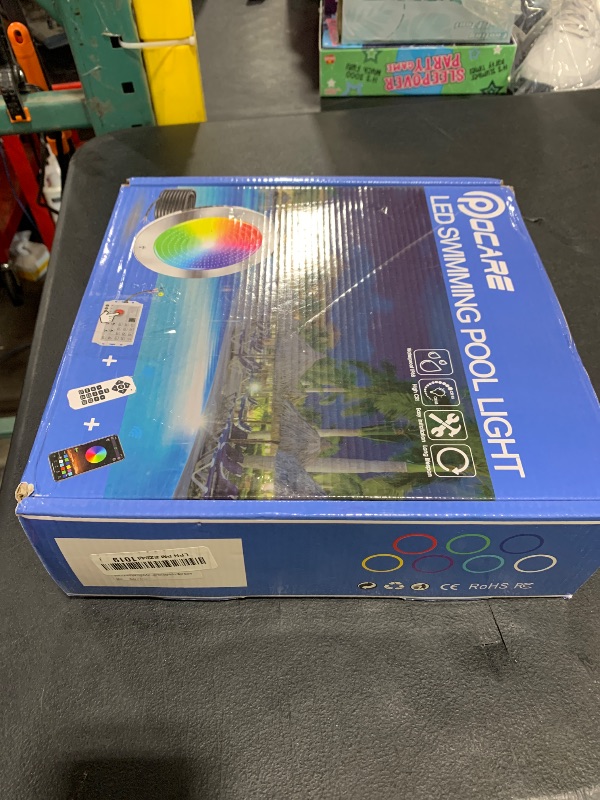 Photo 1 of 6 Inch Pool/Spa Lights for Inground Pool, 60FT 20W LED Inground Pool Light with Controller, Remote and APP Control, Color Changing Underwater Swimming Pool Lights for Wet Niche