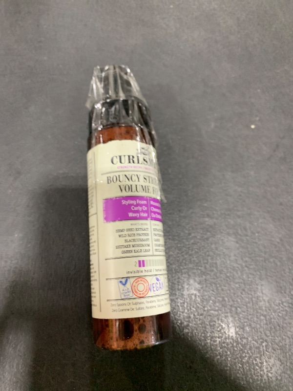 Photo 1 of CURLSMITH - Bouncy Strength Volume Foam, Styling Foam for Curly & Wavy Hair, Light Hold (7.5 fl oz)