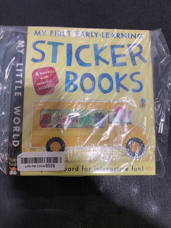 Photo 1 of sticker books/4 books filled with colorful stickers 