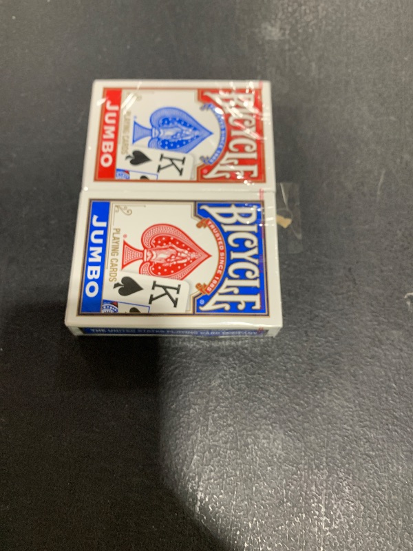 Photo 1 of Bicycle Playing Cards, Jumbo Index, 2 Pack