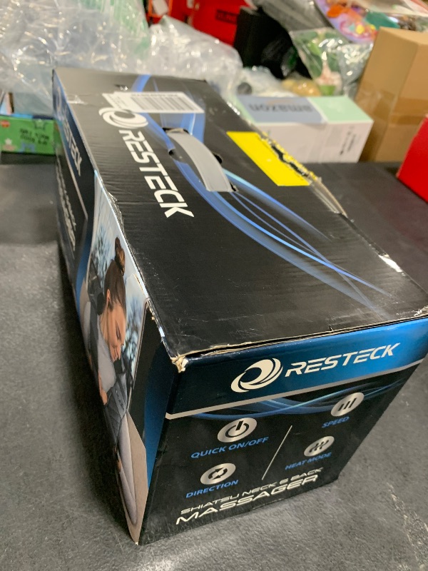 Photo 1 of RESTECK Massagers for Neck and Back with Heat - Deep Tissue 3D Kneading Pillow, Electric Shiatsu Shoulder Massage, Foot, Legs,Body - Relieve Muscle Pain - Office, Home & Car