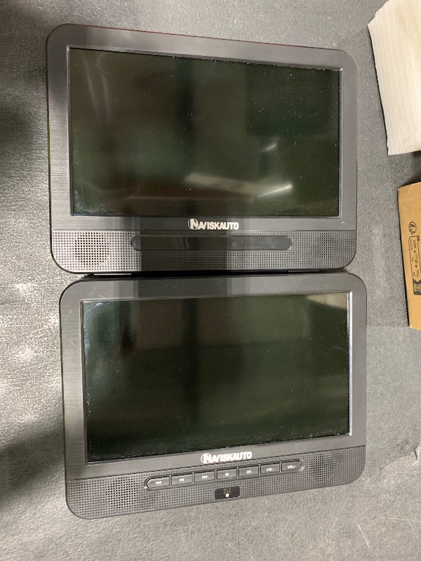 Photo 1 of 10.1'' Portable Blu Ray Players for Car with Rechargeable Battery, Dual Screen Blu Ray DVD Players Support 1080P Video, Dolby Audio, HDMI Out, Sync Screen, Last Memory, USB/SD, Play A Same Movie