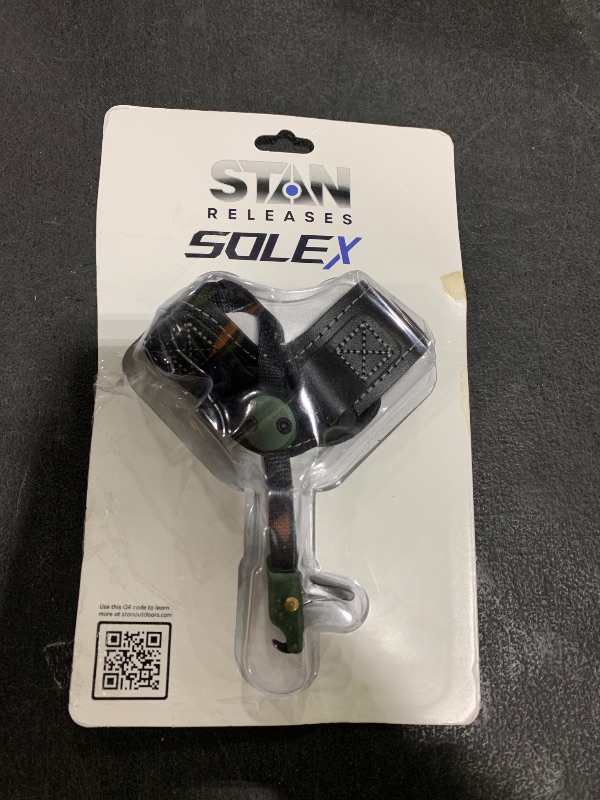 Photo 1 of Stan SoleX WebConnect Index Finger Archery Bowhunting Release - Buckle Wrist Strap Open Hook Trigger Aid with Single-Sear Design, Adjustable Length, Travel & Tension (8445)