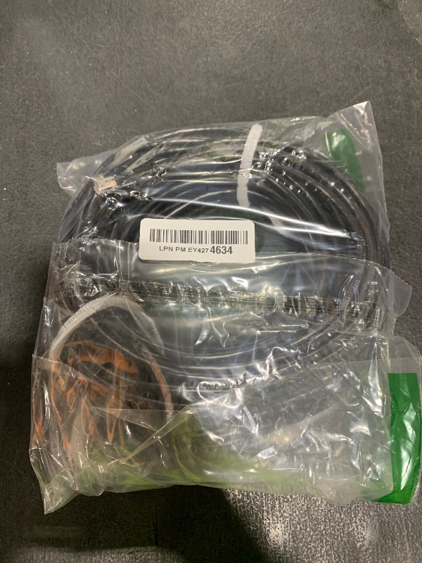 Photo 1 of Brozzag 50 Ft Ethernet Cable for Cat5E/Cat6, 10Gbps 24AWG Cat6 Network Cable, Direct Burial Cable, UTP, LLDPE, RJ45 Patch LAN Cord, Waterproof, Indoor&Outdoor, Cat 5E Internet Cable in Black for PC