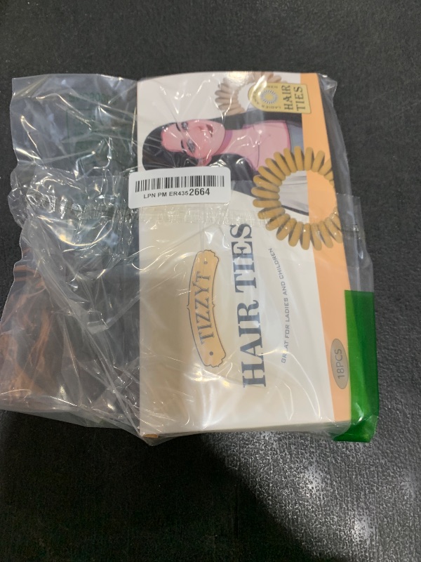 Photo 1 of TIZZYT Hair Ties, 18 Count - Vintage matte color Spiral Hair Ties, No Crease, Suitable For Women And Children With Thick Or Thinning Hair