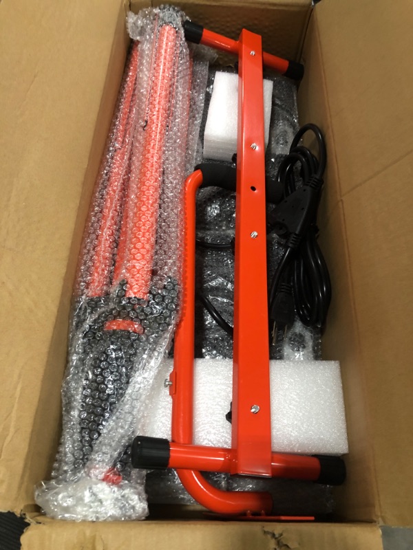 Photo 1 of LEDMO 26000 Lumen LED Work Lights on Stand Tripod,200W Bright 2 Adjustable Head Work Floodlights with Individual Switch,IP65 Waterproof Outdoor & Indoor for Job Site Workshop Security Fixture