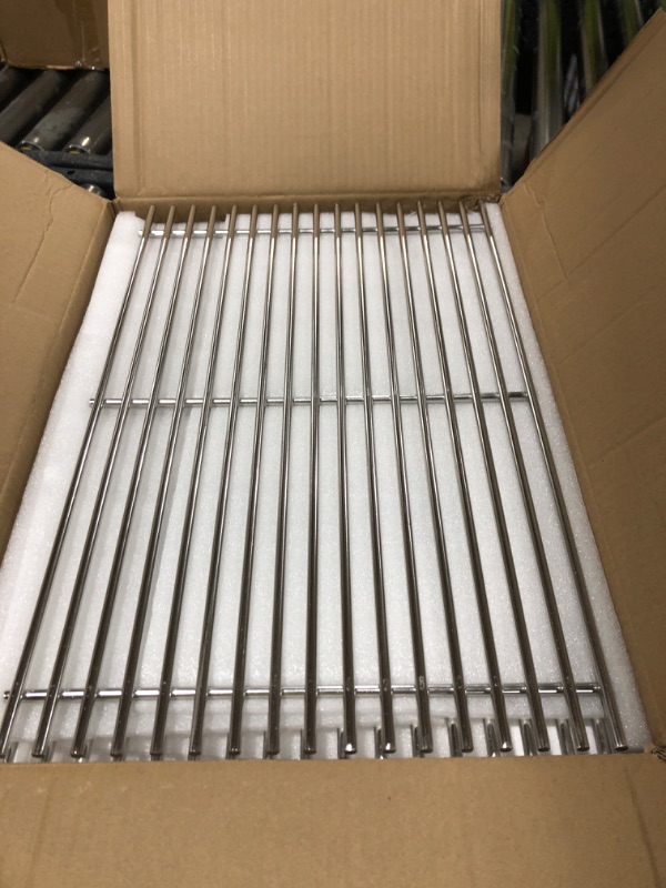 Photo 1 of Genesis e310 19.5" Premium Cooking Grates for Weber Genesis 300 Series E310/320/330, S310/320/330, EP310/320/330, Replacement for Weber 7528 7524, 7.02mm Solid Food Grade 304 Stainless Steel