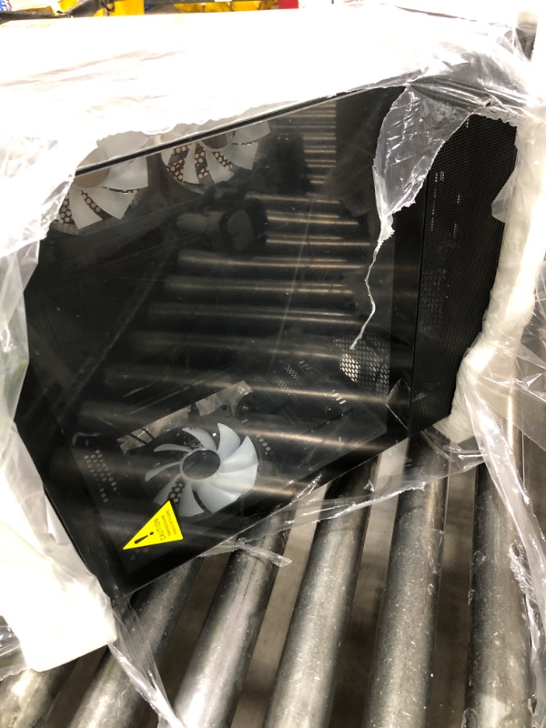 Photo 1 of  Sevenhero EMBL Micro ATX PC Case with 3 ARGB Fans, Compact Gaming Computer Case with Tempered Glass for Panoramic View, Supports 280mm AIO Cooler and 330mm GPU, Mini Tower for mATX ITX, USB 3.0, Black 