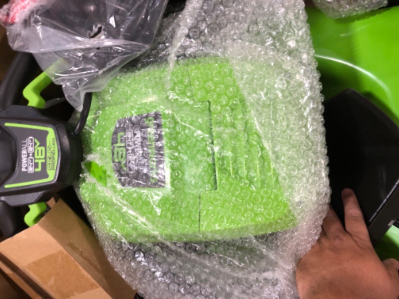 Photo 1 of Greenworks 48V (2x24V) 21" Brushless Mower+12" String Trimmer+320CFM Blower,(2) 5.0Ah Batteries and 4A Dual Port Charger