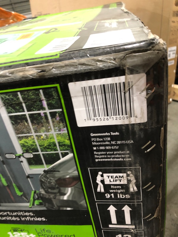 Photo 1 of Greenworks 48V (2x24V) 21" Brushless Mower+12" String Trimmer+320CFM Blower,(2) 5.0Ah Batteries and 4A Dual Port Charger