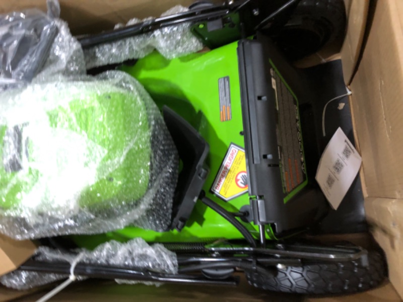 Photo 1 of Greenworks 48V (2x24V) 21" Brushless Mower+12" String Trimmer+320CFM Blower,(2) 5.0Ah Batteries and 4A Dual Port Charger