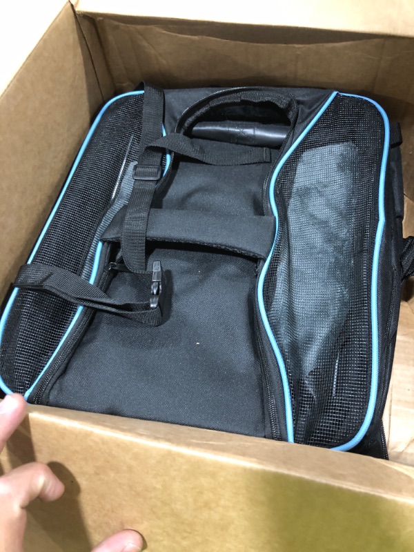 Photo 1 of 4-in-1 Cat Car Seat and Cat Carrier with Removable Wheels Booster Car Seats for Small Dogs Cats Comes with Shoulder Strap Clip-On Safety Leash and Thickened Pads, Pet Travel Carrier Bed up to 15lbs