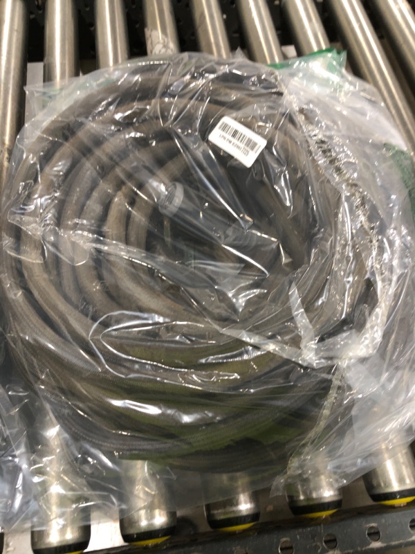 Photo 1 of Garden Hose 100ft, Non-Expanding Water Hose Ultra Lightweight, Kink-Free, Sturdy, Flexible, with 10-Pattern Spray Nozzle, 3/4" Brass Alloy Connectors?Abrasion Resistant Hose for Yard, Outdoor,Camper