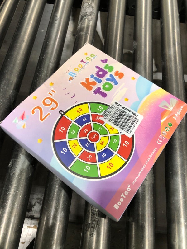 Photo 1 of 29" Large Dart Board for Kids, BooTaa Kids Dart Board with 12 Sticky Balls, Boys Toys, Indoor/Sport Outdoor Fun Party Play Game Toys, Birthday Gifts for 3 4 5 6 7 8 9 10 11 12 Year Old Boys Girls