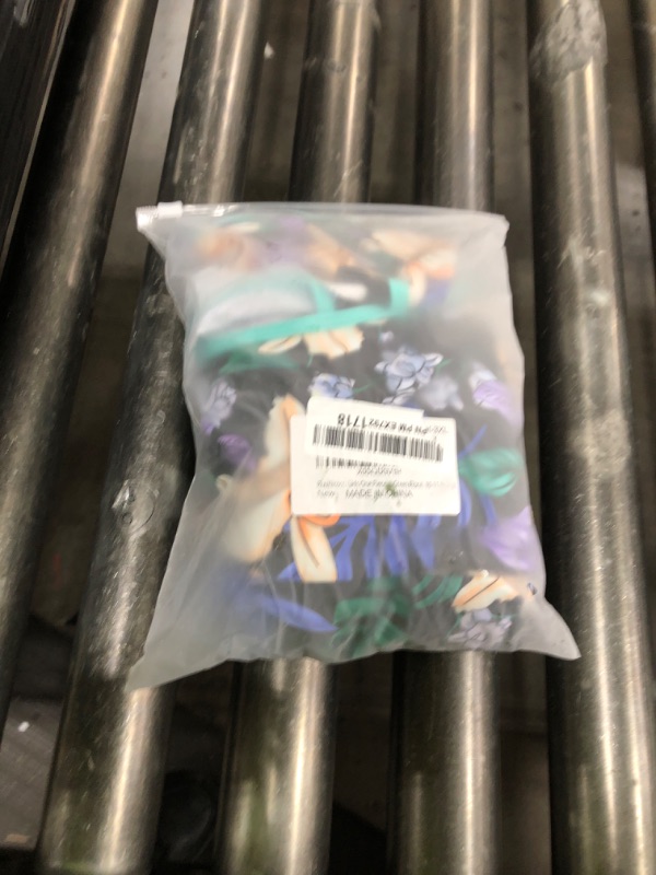 Photo 1 of RuuYiicoco Girls One Piece Unicorn Swimsuit Mermaid Swimwear Rainbow Bathing (Black Green Floral, 10-11 Years)