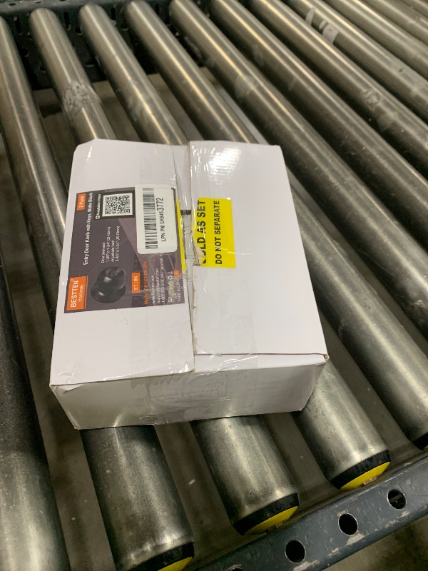 Photo 1 of [2 Pack] BESTTEN Keyed Entry Door Knob, Entrance Door Lock, Keyed Different, Standard Ball, Matte Black