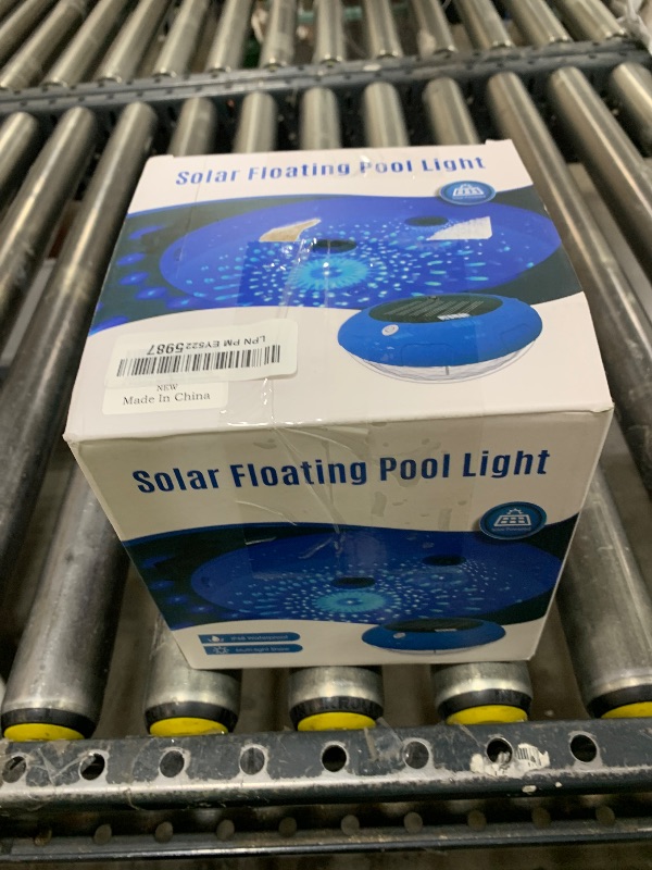 Photo 1 of FirstE Solar Floating Pool Lights, RGB Color Changing Pool Floating Light, IP68 Waterproof LED Solar Pool Lights That Float, Hangable Auto ON Off for Above In Ground Pools Wedding Party Decoration (2)