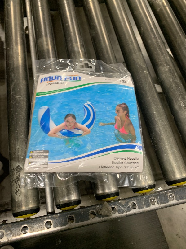 Photo 1 of Poolmaster Inflatable Curved Swimming Pool Noodle Pool Float 44 Wide x 6 Diameter, deflated