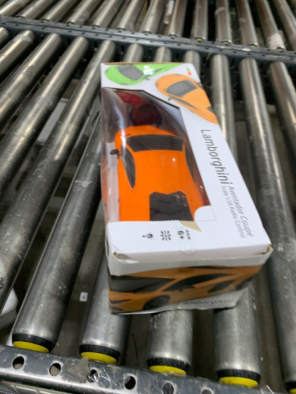 Photo 1 of QUN FENG RC Car 1:18 Compatible with Lamborghini Aventador 2.4G Radio Remote Control Cars Electric Car Sport Racing Hobby Toy Car Grade Licensed Model Vehicle for Halloween (Orange)