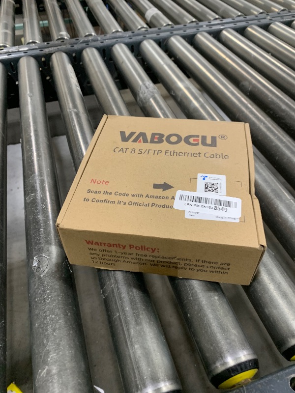 Photo 1 of Vabogu Cat 8 Ethernet Cable, 100ft Heavy Duty High Speed Internet Network Cable, 26AWG, 2000Mhz 40Gbps with Gold Plated RJ45 Connectors, Shielded for Indoor & Outdoor Use