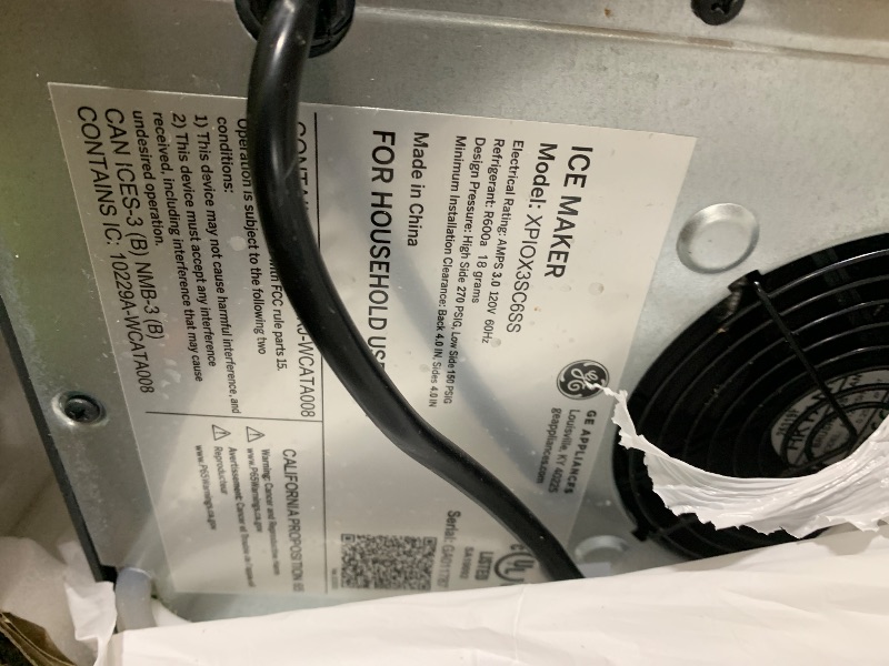 Photo 1 of GE Profile Opal 2.0 XL with 1 Gallon Tank, Chewable Crunchable Countertop Nugget Ice Maker, Scoop included, 38 lbs in 24 hours, Pellet Ice Machine with WiFi & Smart Connected, Stainless Steel