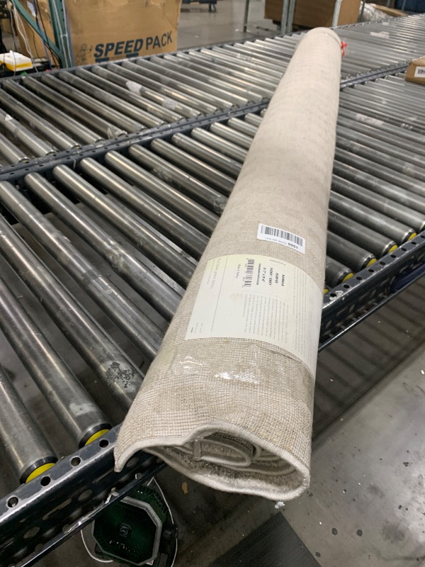 Photo 1 of Loloi Kamala Collection KAM-05 Ivory/Grey 6'-7" x 9'-6" Area Rug